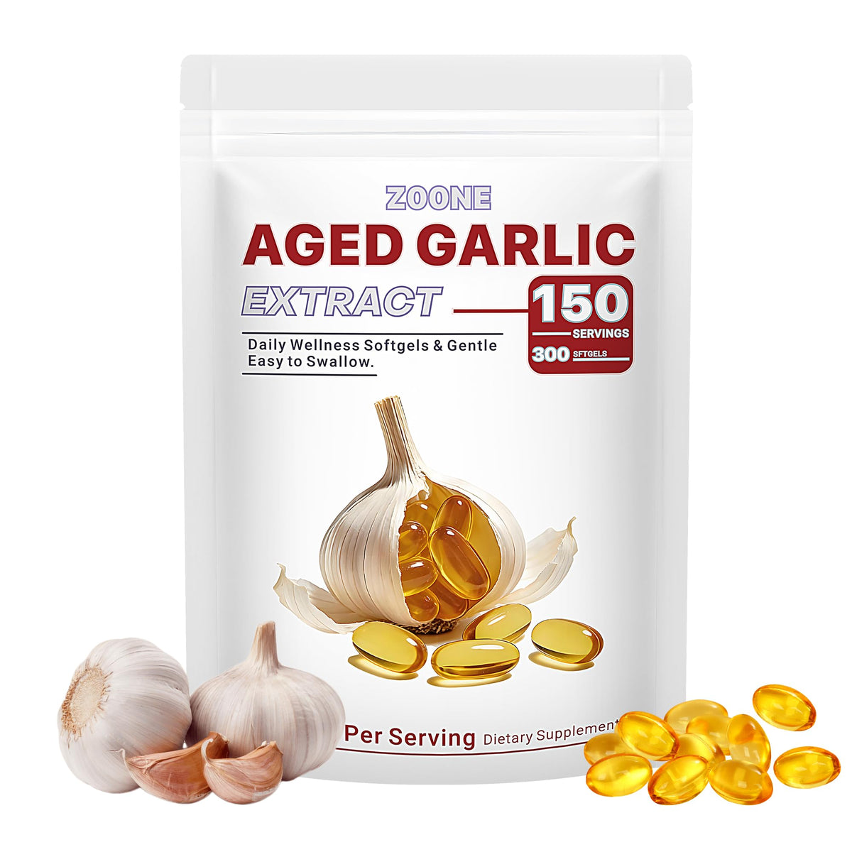 Odorless Garlic Extract 500 mg Softgels L1835