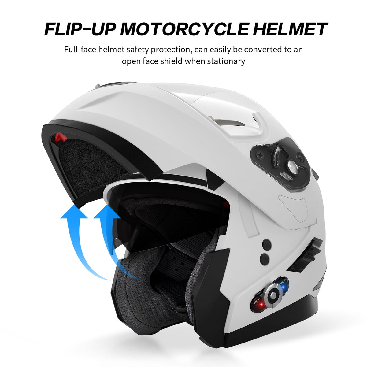 Flip-Up Modular Motorcycle Helmet F2985