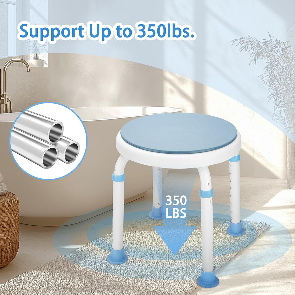 Foldable Adjustable Swivel Bath Seat Shower Chair Stool O189
