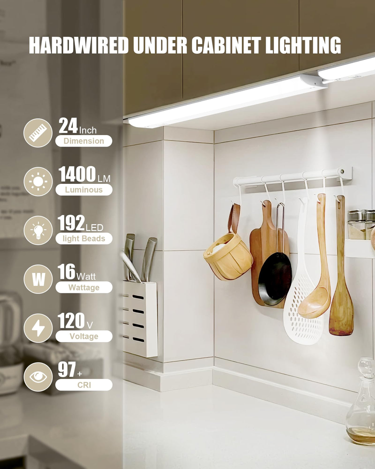 Under Cabinet Lighting with Power Cord Z579