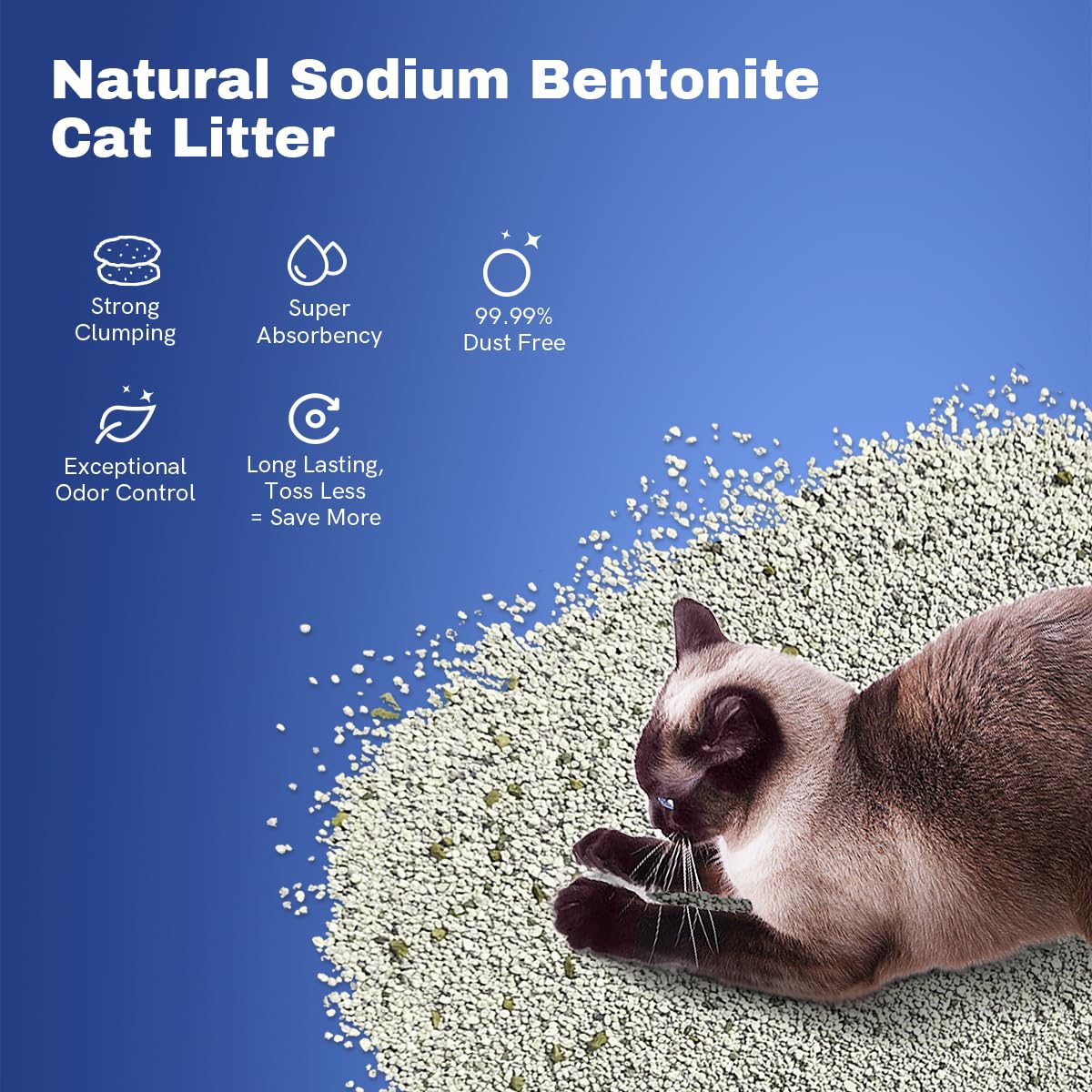 Clumping Bentonite Cat Litter 15 lb Y54277
