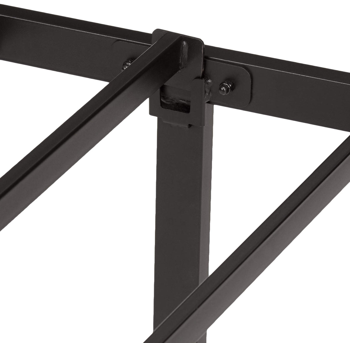 Queen Size Black Steel Platform Bed Frame J187332