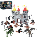 Medieval Castle Toy Building Set with Cavalry and Arrow Tower S5677