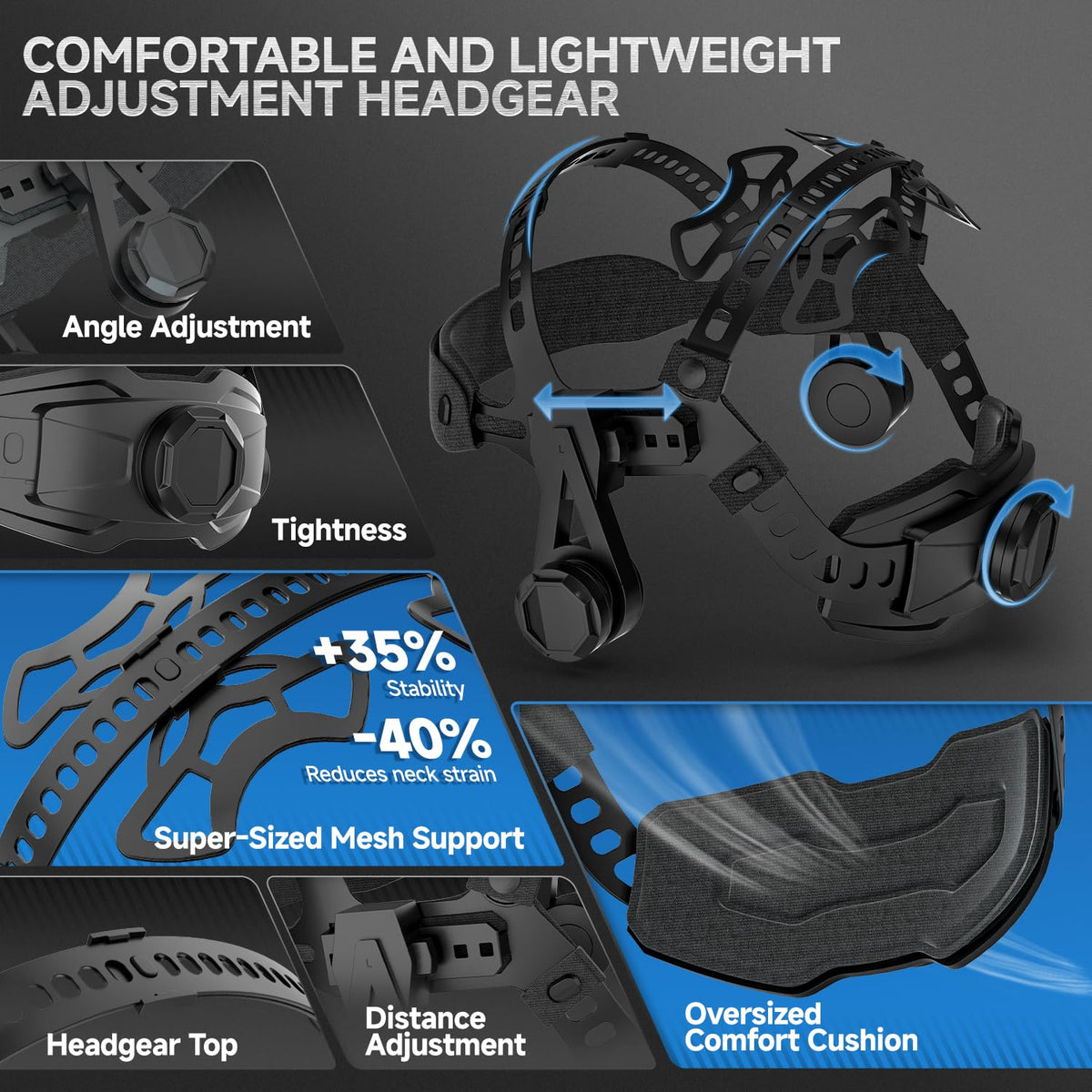 Auto Darkening Welding Helmet with Light E832