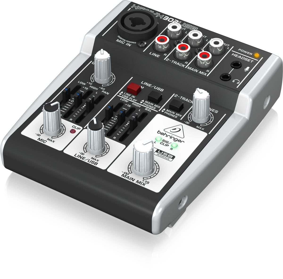 5-Input USB Audio Mixer with Mic Preamp J120