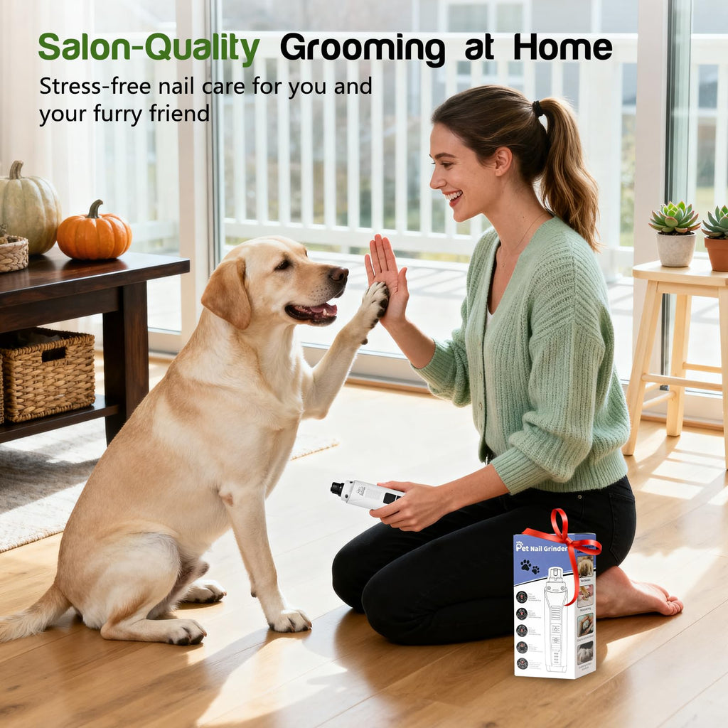 4-Speed Rechargeable Quiet Electric Dog Nail Grinder T766344
