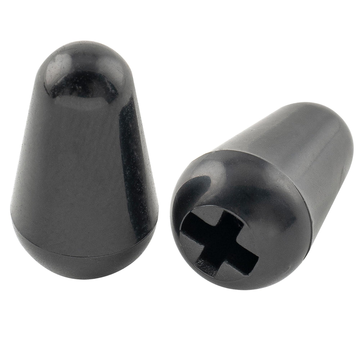 5-Way Guitar Pickup Lever Switch Tips Black 2Pcs Q47767
