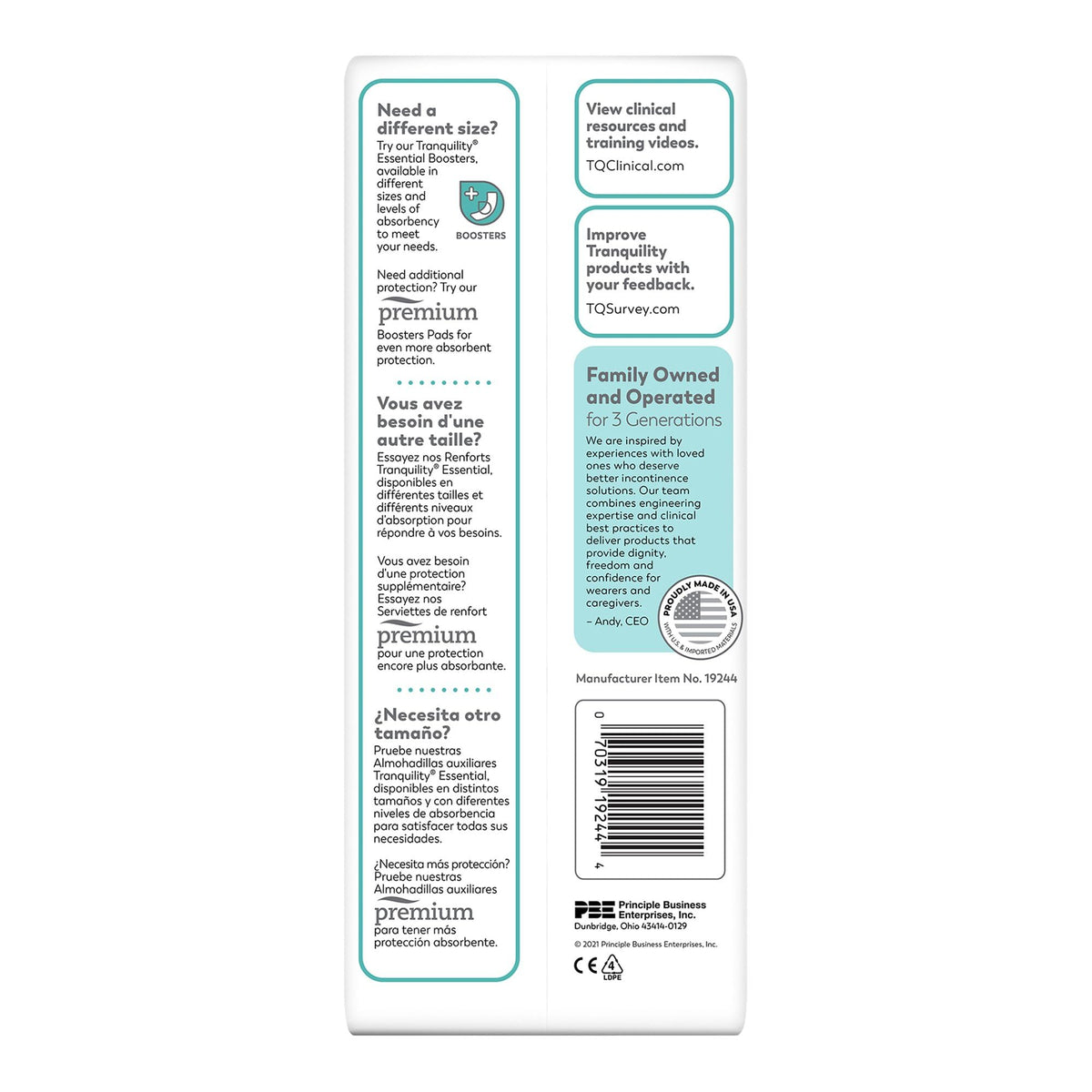 Booster Pads 200 Ct Case L130