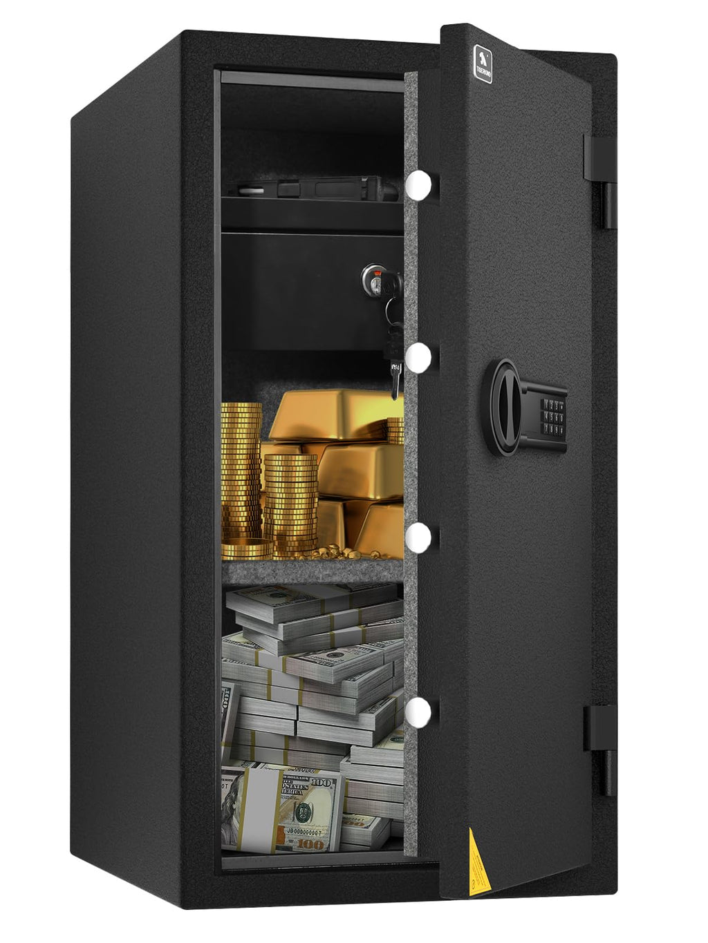 Fireproof Safe Box with Drawer, 3.47 Cu Ft X857