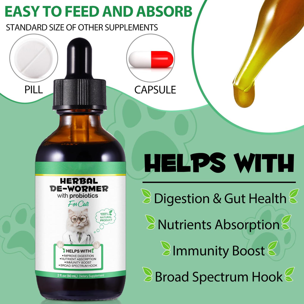 Cat Herbal Probiotics Digestive Supplement Drops 60ml R410