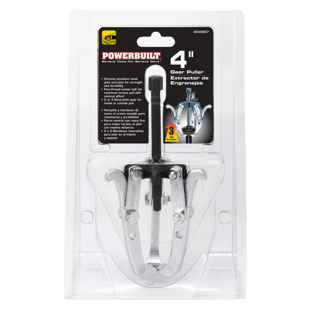 2/3 Jaw Reversible Gear Puller Set, 4-Inch Z274