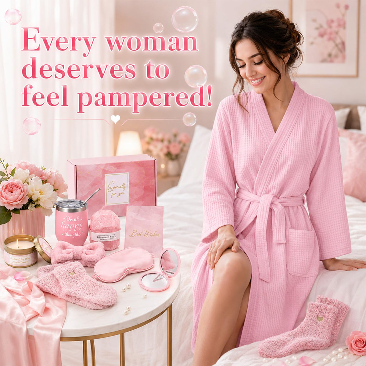 14 Pcs Pink Spa Robe Set P331