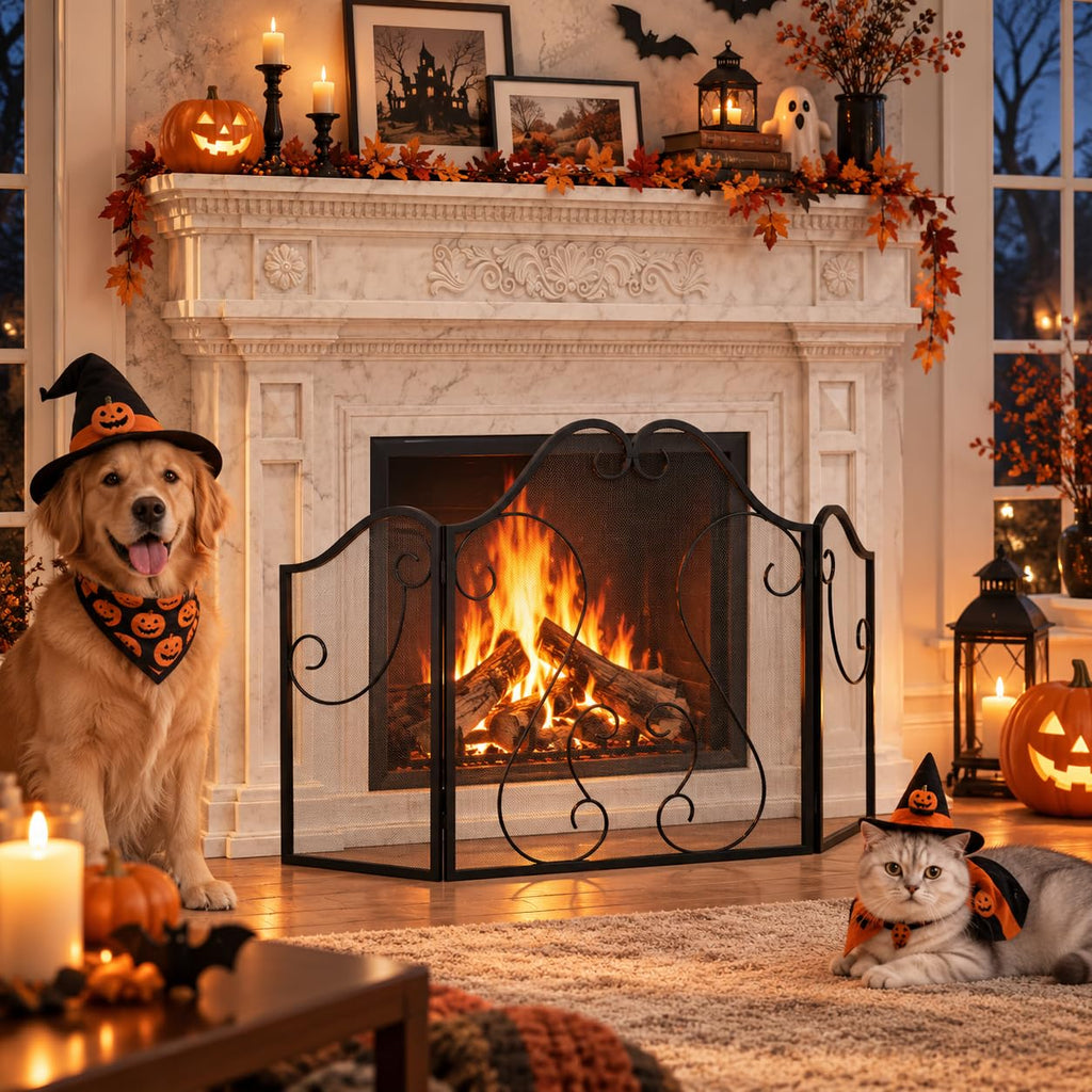 Foldable Fireplace Screen J830