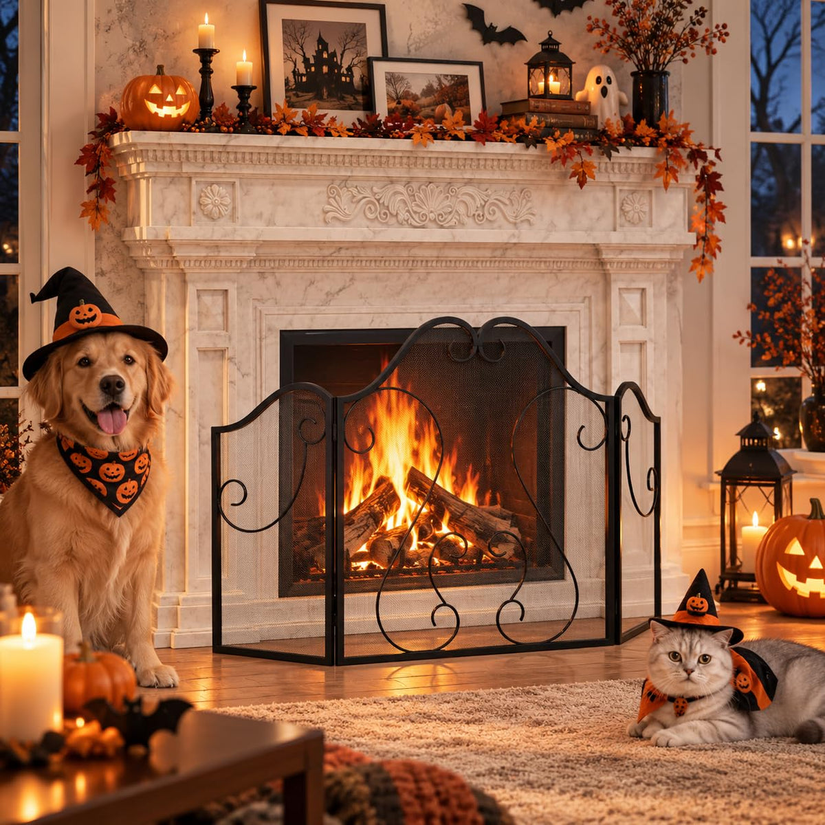 Foldable Fireplace Screen J830