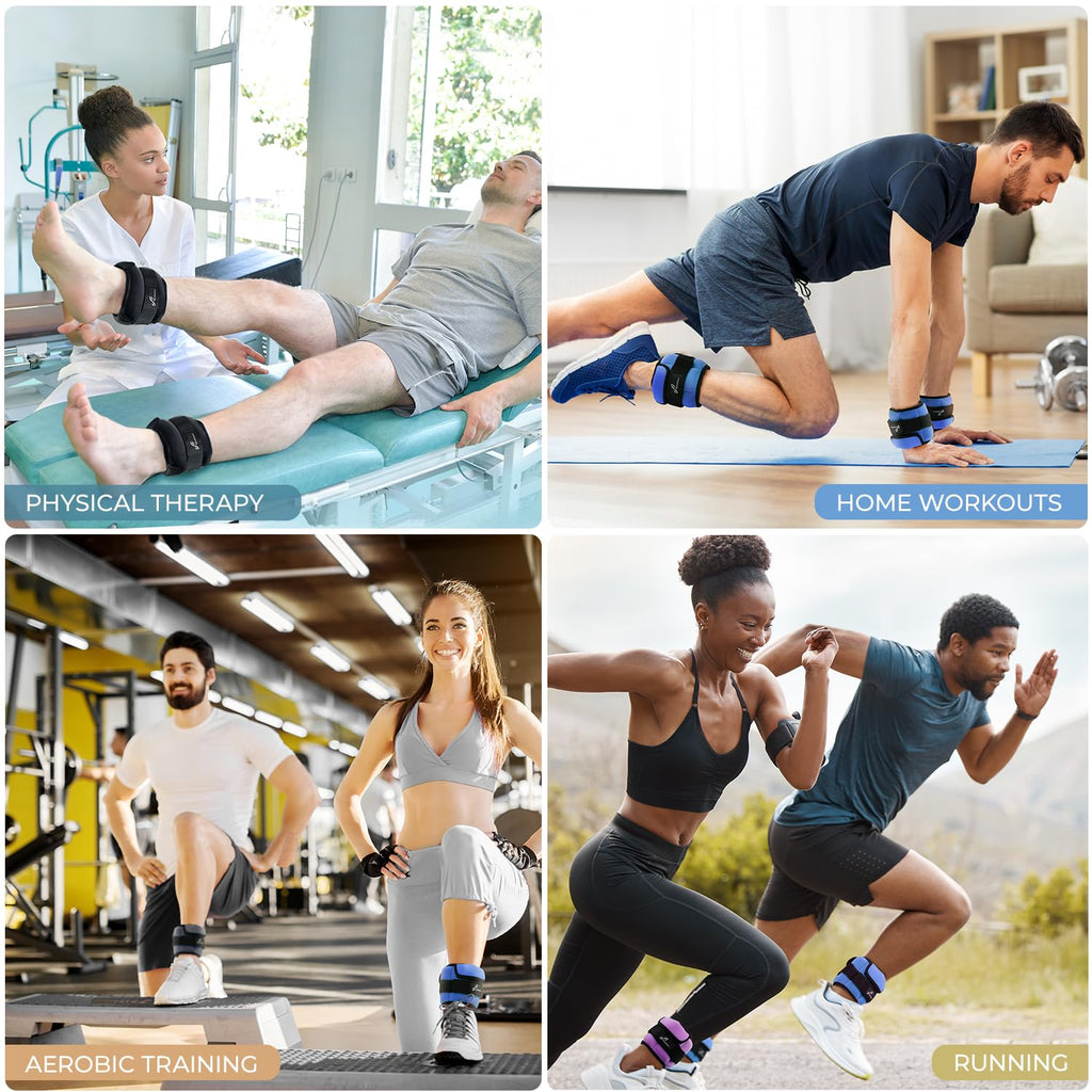 Adjustable Ankle Weights with Removable Weights J765