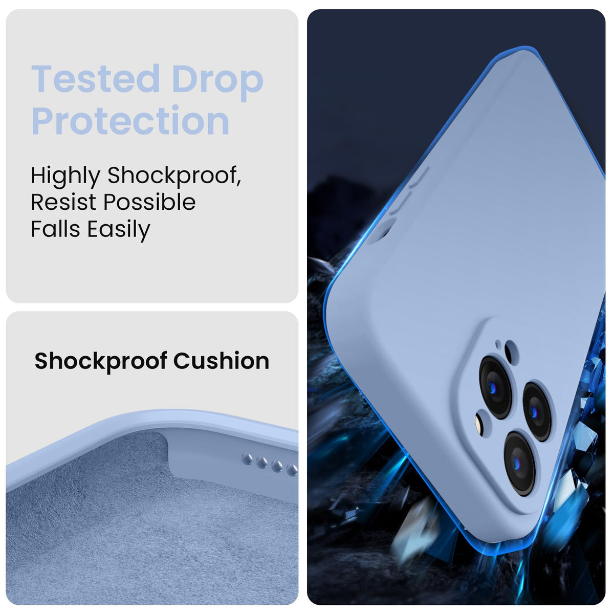 Light Blue iPhone 13 Pro Max Case O8199