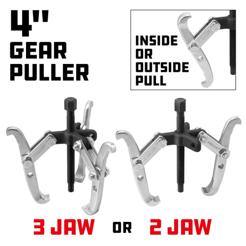 2/3 Jaw Reversible Gear Puller Set, 4-Inch Z274