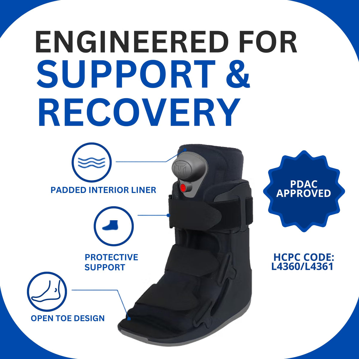 Walker Fracture Boot with Air Pump XLarge I879106