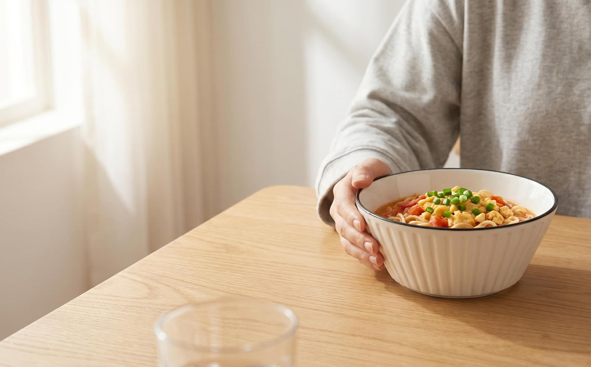 White Ceramic Serving Bowls Set of 4 F386416