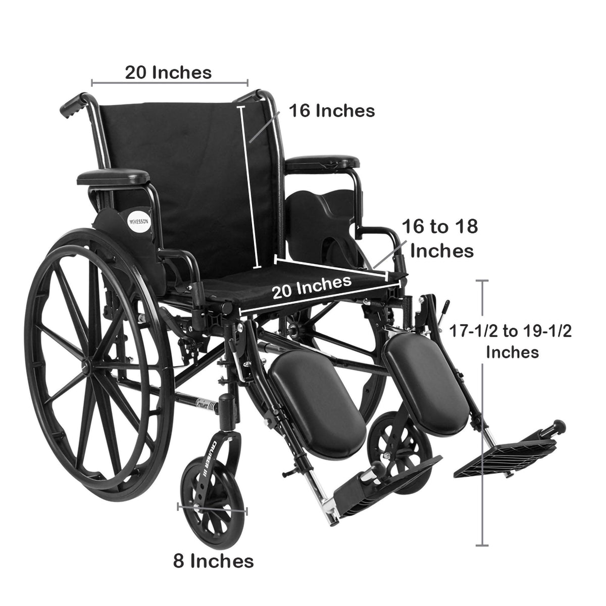 Black 20 in Wheelchair A896438