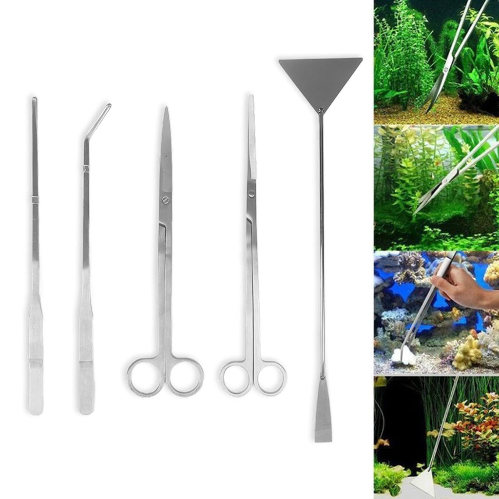 5 in 1 Stainless Steel Aquarium Plant Tools Set U3357