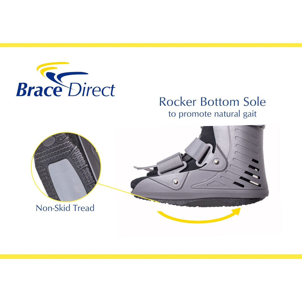 Ultra Light Short Full Shell Walking Boot + Ankle & Foot Reusable Ice Pack I2983