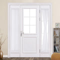 White 25 x 72 Inches Sidelight Sheer Curtains H252226