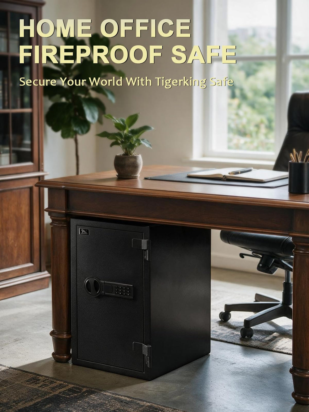 Fireproof Safe Box with Drawer, 3.47 Cu Ft X857