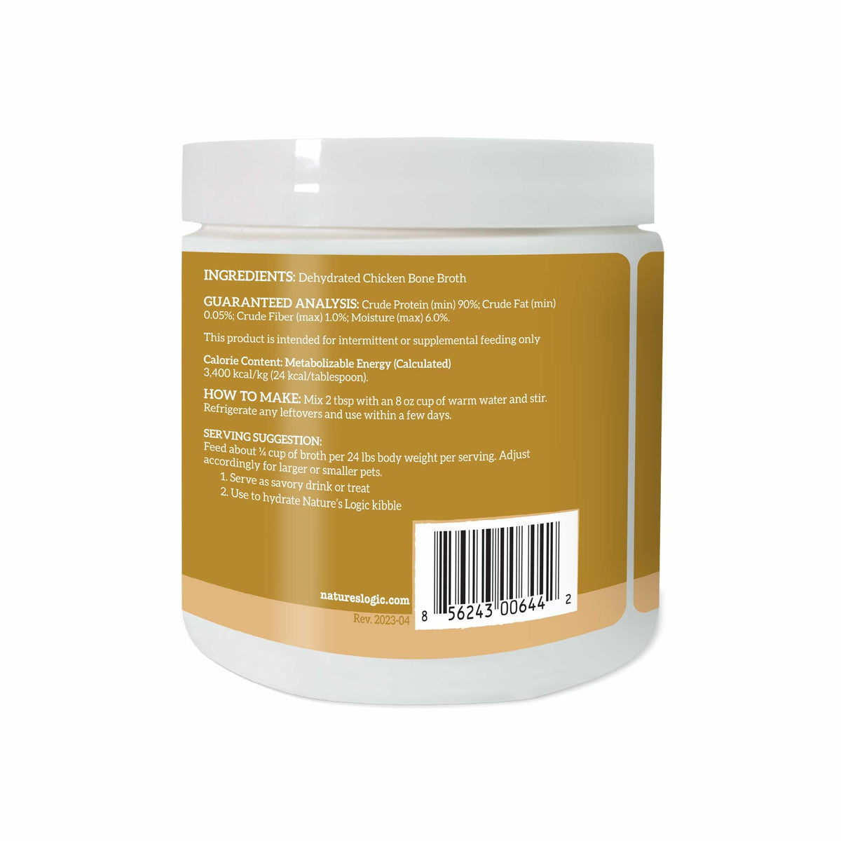 Dehydrated Chicken Bone Broth Powder Dog & Cat Topper 6oz R93660