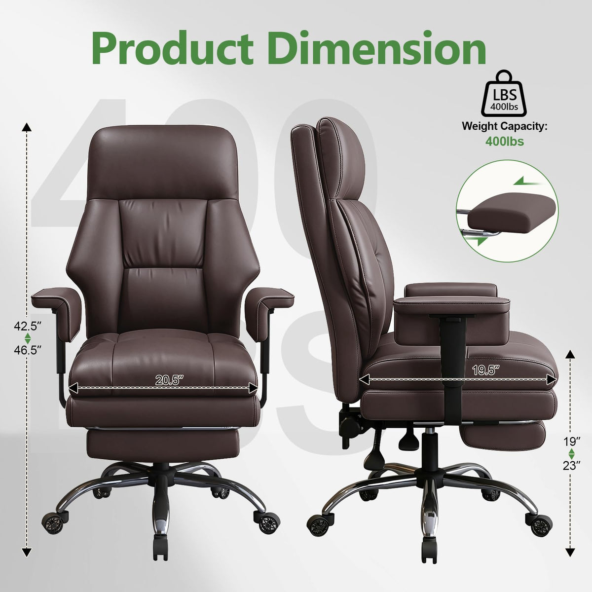 Brown Ergonomic Office Chair A4445