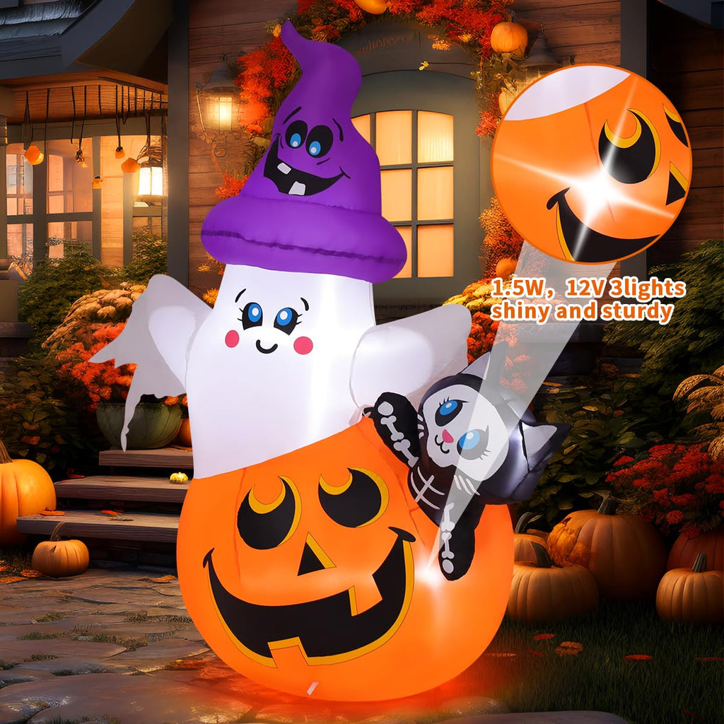 5 FT Halloween Inflatables with Built-in LEDs D724538