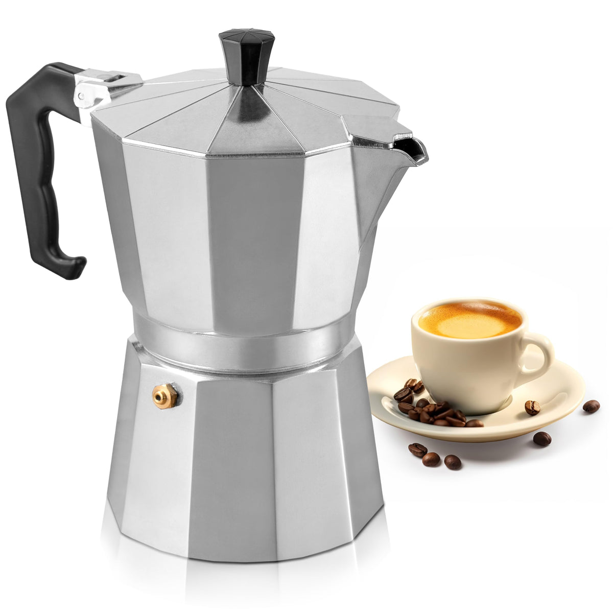 3 Cup Moka Pot Stovetop Espresso Maker O545
