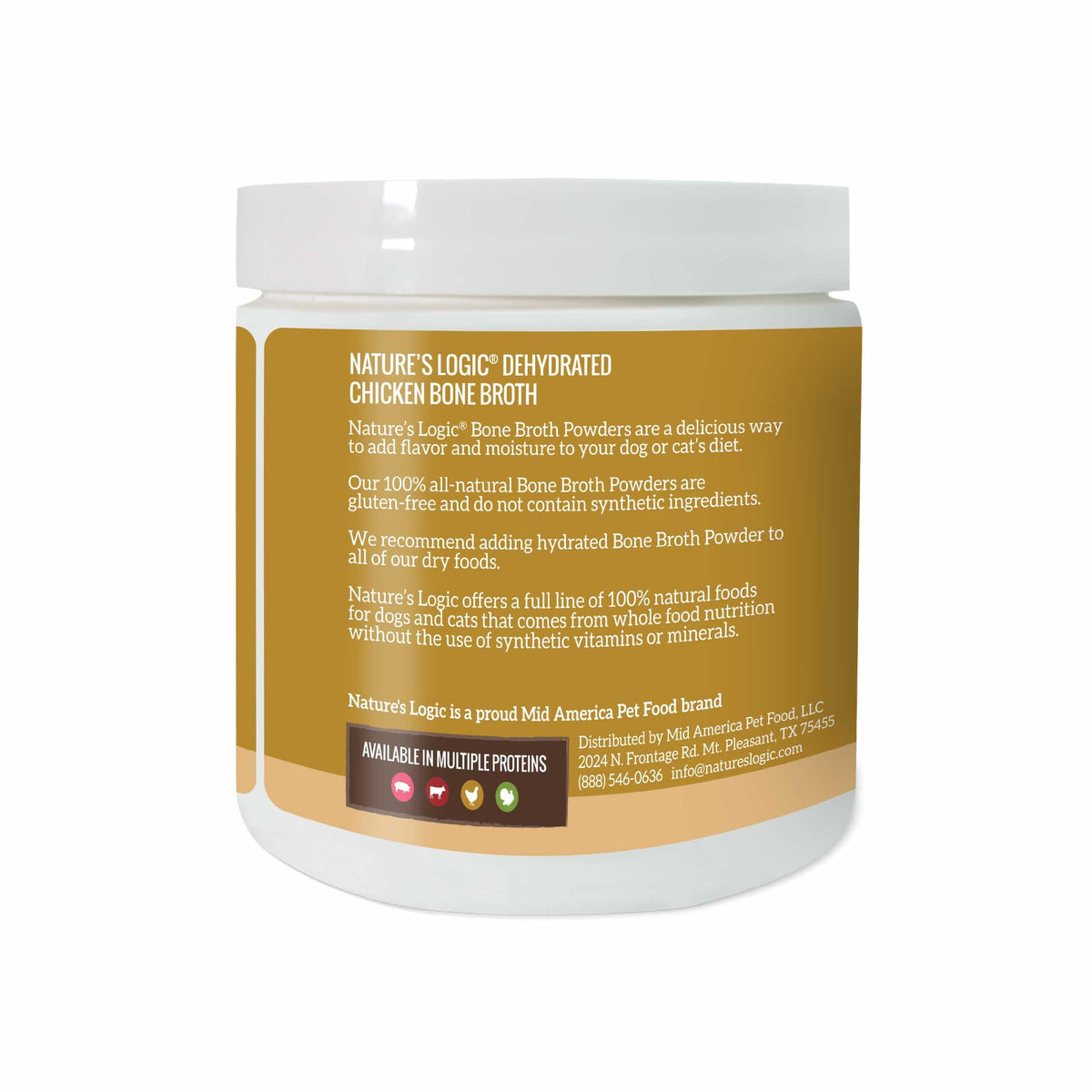 Dehydrated Chicken Bone Broth Powder Dog & Cat Topper 6oz R93660