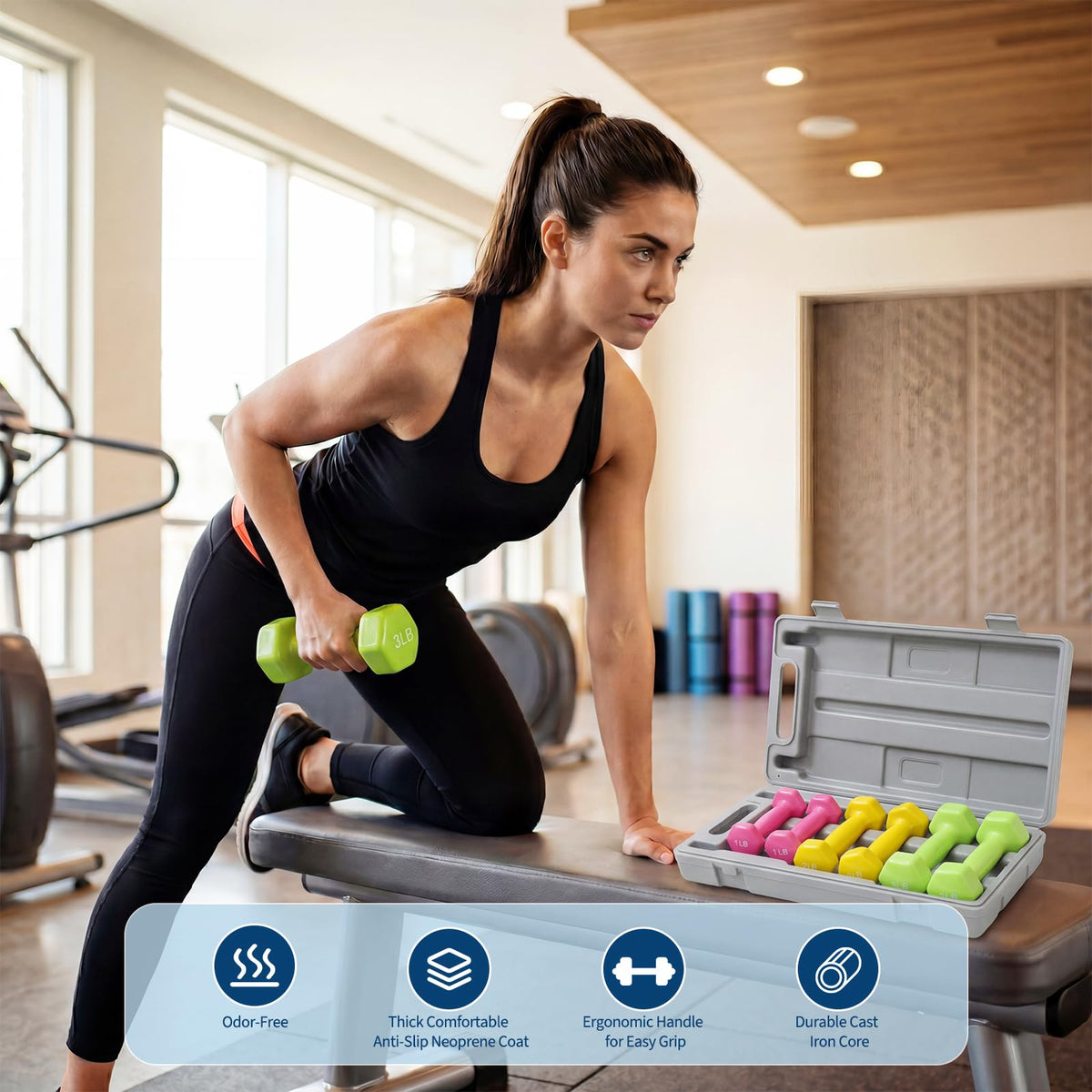 Neoprene Coated Dumbbell Set Q81473