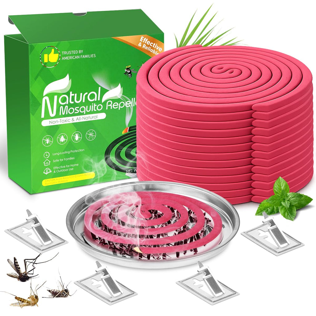Mosquito Repellent Coils 28 Pack DEET Free 6 Hours H394486