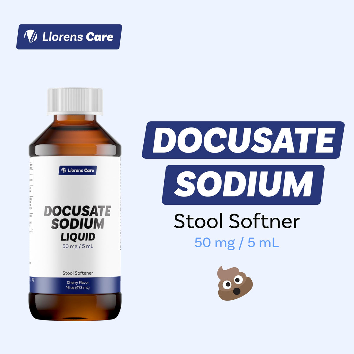 Docusate Sodium Stool Softener Liquid 50mg/5mL K999