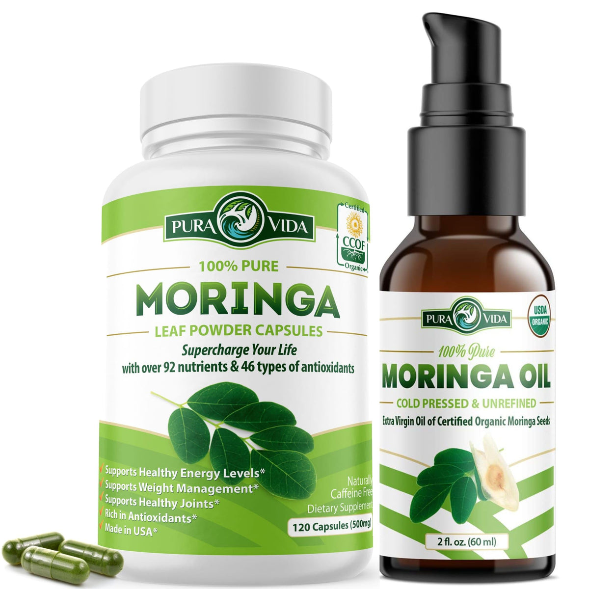 Organic Moringa Oil 2fl oz 120 Capsules Q578773