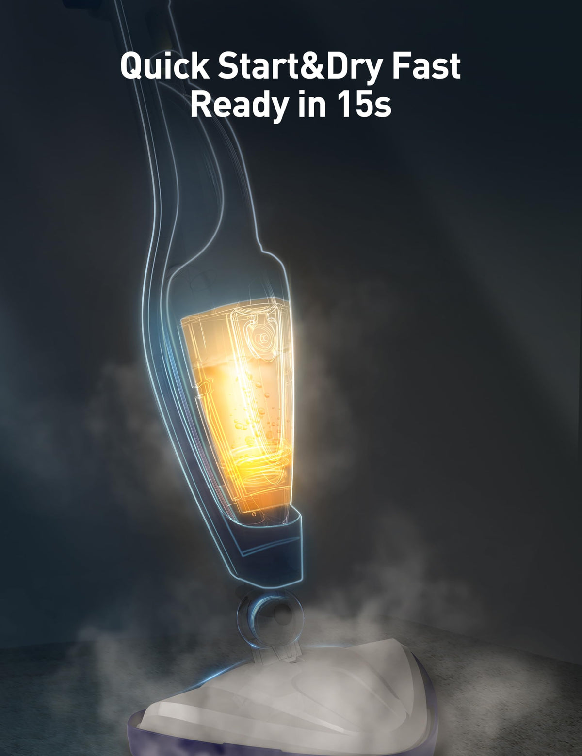 1500W Detachable Handheld Steam Mop N6100