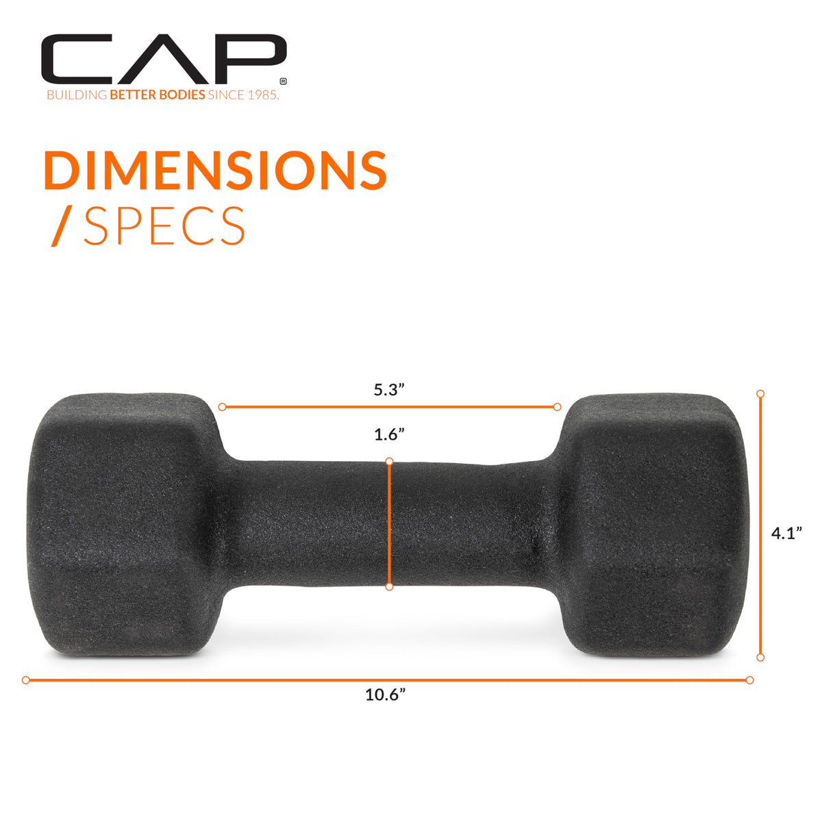 Black 20 lb Neoprene Dumbbell Pair T661083