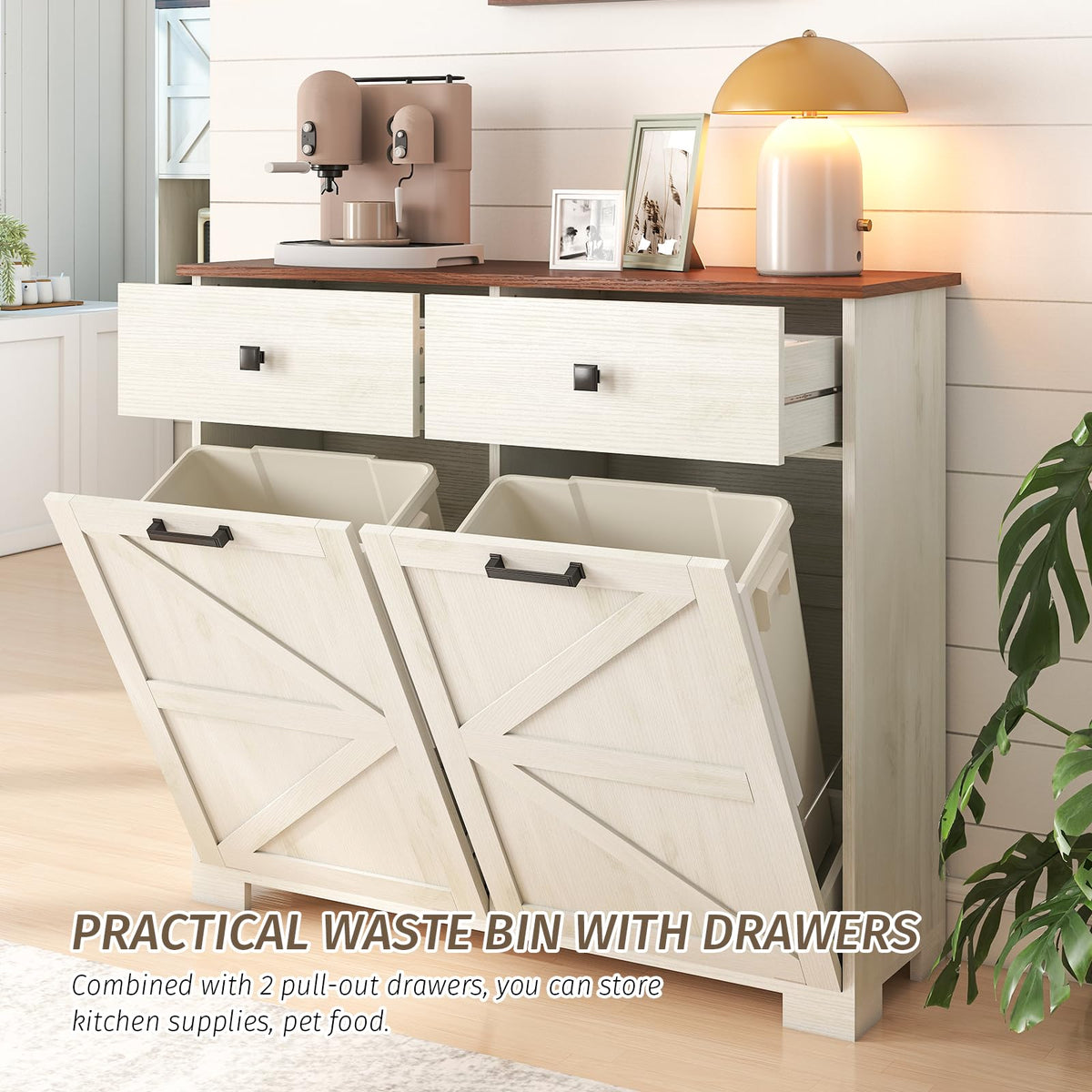 20 Gallon Tilt Out Trash Cabinet V3080