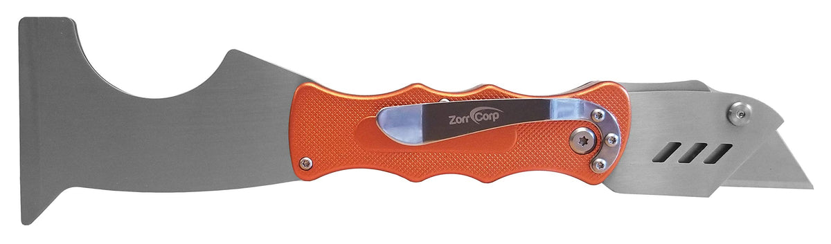 Foldable Utility Putty Knife with Aluminum Handle and Safety Lock W22929