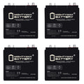 6V 210AH Dual Terminal SLA Replacement Battery 4 Pack D603072