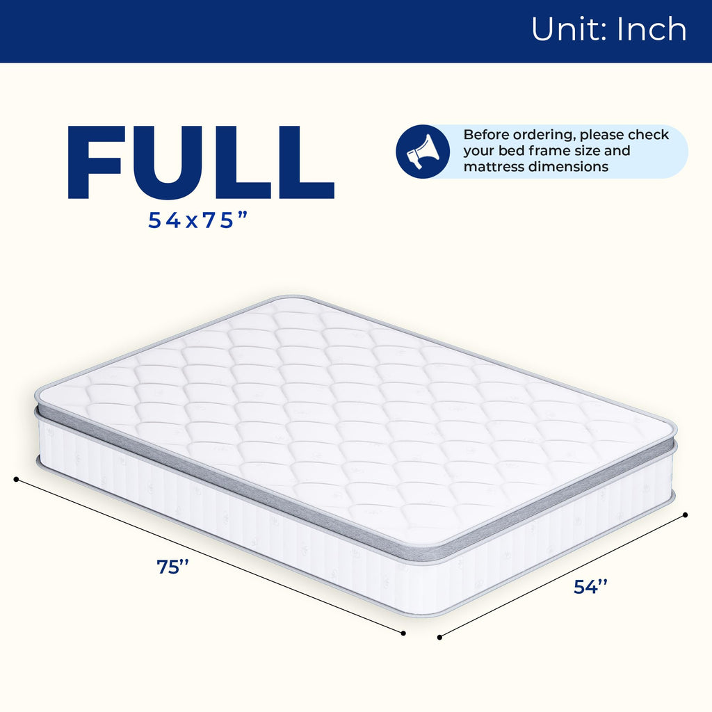 Full Size 10 Inch Hybrid Pocket Spring Mattress R34910