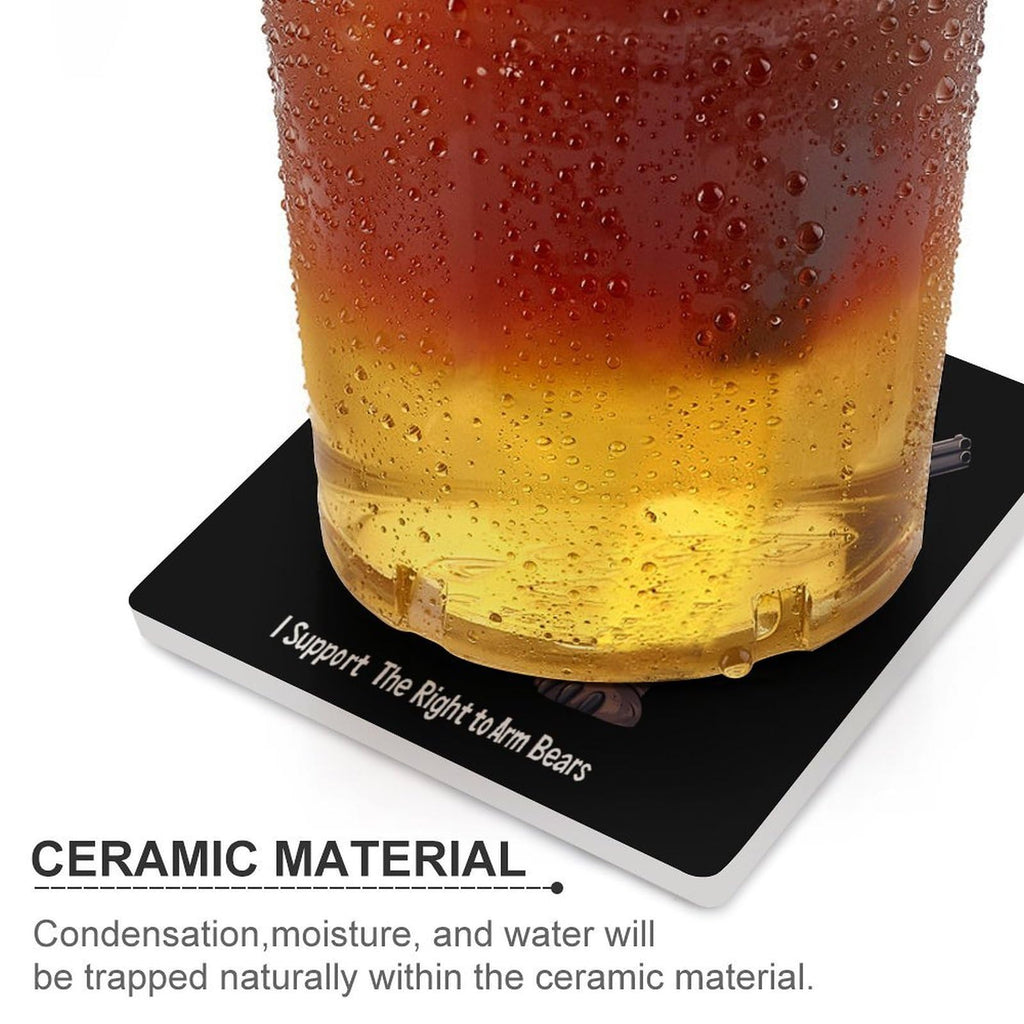 Ceramic Coasters Set Square Drink Coasters W176