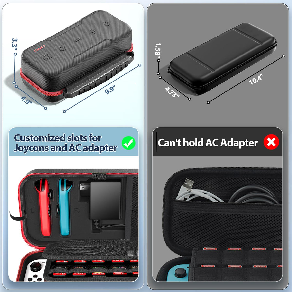 Red & Grey Portable Carrying Case A644684
