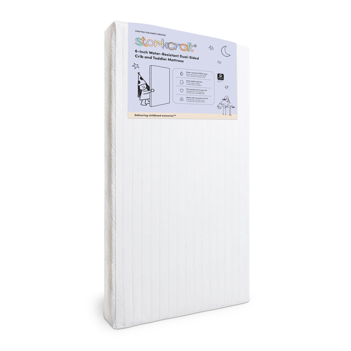 6-Inch Water-Resistant Baby Crib & Toddler Mattress F256995