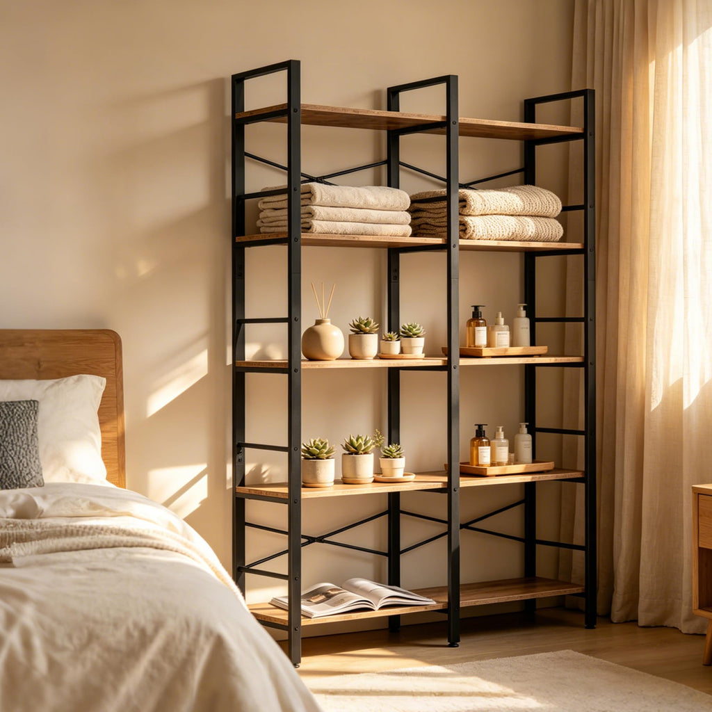 5 Tier Bookshelf with 10 Open Shelves U953108