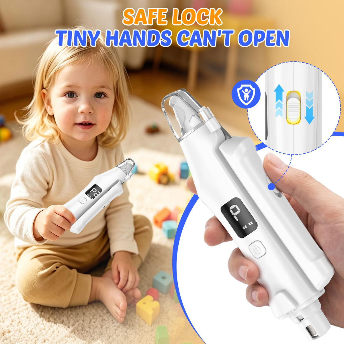 2-in-1 Dog Cat Nail Clippers and Grinder with Light U482378