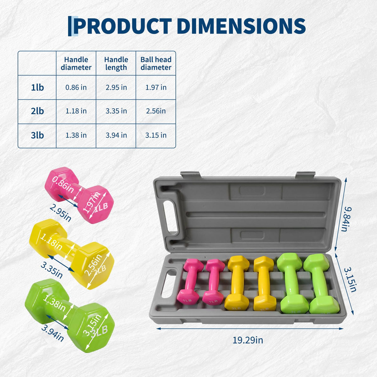 Neoprene Coated Dumbbell Set Q81473