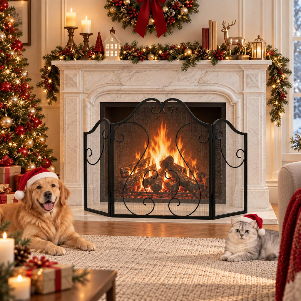 Foldable Fireplace Screen J830